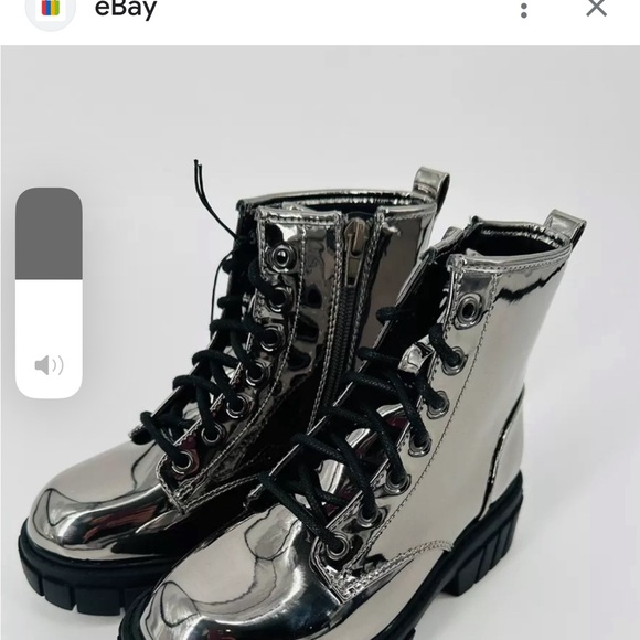 Madden NYC Girls Gray Metallic / Size 5 - Picture 3 of 8